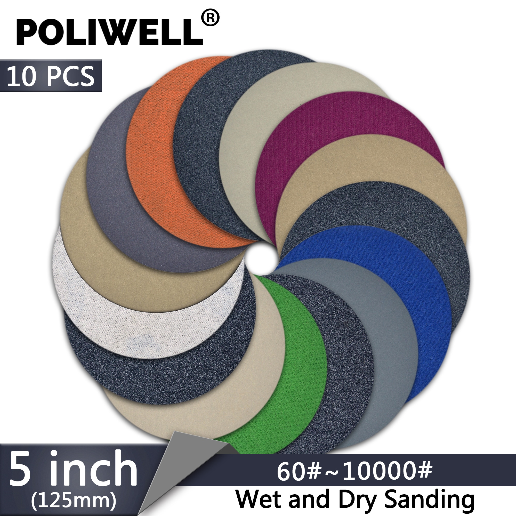 Poliwell 10 pcs 5 ġ 125mm  ũ 60  10000 ׸ ..